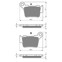 Goldfren Rear Brake Pads for Husqvarna SM630R Motard 2011-2012 (K5 X2)