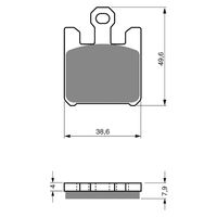 Goldfren Front Brake Pads for Suzuki VZ1600 MARAUDER 2005 (S3 X2)