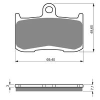 Goldfren Front Brake Pads for Victory JACKPOT 2016-2017 (S3 X2)