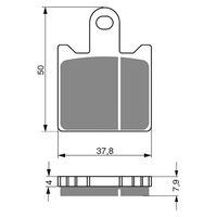 Goldfren Front Brake Pads for Kawasaki Z750R 2011-2012 (S3 X2)
