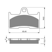 Goldfren Rear Brake Pads for CF Moto X6 Terralander EFI 2013-2014 (K5 X2)