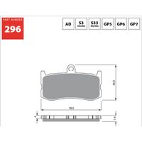 Goldfren Front Brake Pads for Triumph DAYTONA 675 2009-2018 (GP7 X2)
