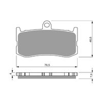 Goldfren Front Brake Pads for Triumph DAYTONA 675 2009-2018 (S3 X2)
