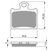 Goldfren Rear Brake Pads for KTM 350 Freeride 2013-2018 (K5 X2)