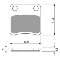 Goldfren Park Brake Pads for Honda VFR1200X Crosstourer 2012-2019 (S3 X2)