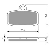 Goldfren Front Brake Pads for GasGas TXT PRO 125 2012-2016 (K5 X2)