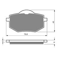 Goldfren Front Brake Pads for Yamaha XV535 VIRAGO 1992-1994 (S3 X2)