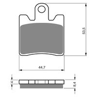 Goldfren Front Brake Pads for Yamaha FJR1300A 2006-2020 (S3 X2)
