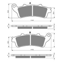 Goldfren Rear Brake Pads for Honda GL1800 GOLD WING F6B 40TH ANNI 2016 (S3 X2)