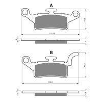 Goldfren Front Brake Pads for Yamaha YW125 BEEWEE 2010-2013 (S3 X2)