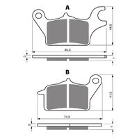 Goldfren Front Brake Pads for Kawasaki Z125 PRO 2017-2019 (S3 X2)