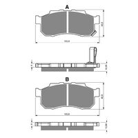 Goldfren Front Left Brake Pads for Honda SXS700M2 Pioneer 700 2 2014-2021 K5 X2