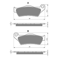 Goldfren Front Brake Pads for Harley XG 750 STREET 2015 (S3 X2)