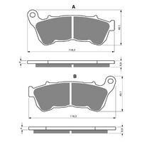 Goldfren Front Brake Pads for Harley XL1200X FORTY-EIGHT 2014-2021 (S3 X2)