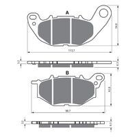 Goldfren Front Brake Pads for Yamaha YZF R3 SP 2020-2021 (S3 X2)