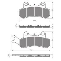 Goldfren Front Right Brake Pads for Can-Am Defender MAX XT 1000 2017 (K5 X2)