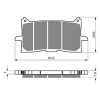 Goldfren Front Brake Pads Honda CRF1000L Africa Twin Adv Sports 2018-2019 S3 X2