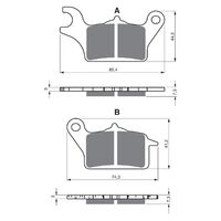 Goldfren Front Brake Pads for Honda NSC110 Dio 2015-2019 (S3 X2)