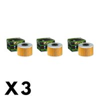 3 Pack Hilfo Filtro Oil Filter HF114