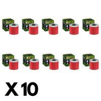 10 Pack Hiflo Oil Filter for Kawasaki KLR250 1999-2005