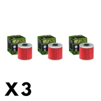 3 Pack Hiflo Oil Filter for Kawasaki KLF220 1988-1995