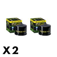 2 Pack Hiflo Oil Filter for Kawasaki Ninja H2 SX SE+/ZX1002D 2019-2020 (W/Nut)