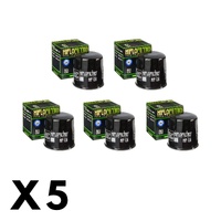 5 Pack Hiflo Oil Filter for Kawasaki KAF300 Mule 550 1997-2003