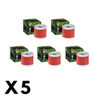5 Pack Hiflo Oil Filter for Suzuki GS125ES 1982-1991