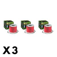 3 Pack Hilfo Filtro Oil Filter HF133