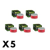 5 Pack Hilfo Filtro Oil Filter HF136