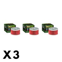 3 Pack Hiflo Oil Filter for Suzuki DR600R Dakar 1986-1989