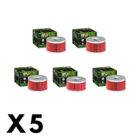 5 Pack Hilfo Filtro Oil Filter HF137