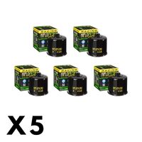 5 Pack Hiflo Oil Filter for Suzuki GSR750A ABS 2012-2017 (W/Nut)