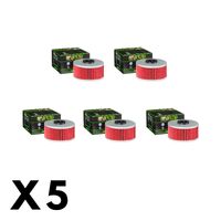 5 Pack Hiflo Oil Filter for Yamaha FZR600 1989-1990