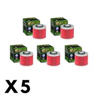 5 Pack Hiflo Oil Filter for Yamaha TT500 1976-1981