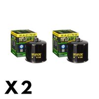 2 Pack Hiflo Oil Filter for Ducati 400 SS Junior 1989 (W/Nut)