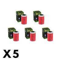 5 Pack Hilfo Filtro Oil Filter HF155