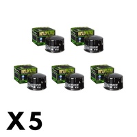 5 Pack Hilfo Filtro Oil Filter HF165