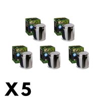 5 Pack Hiflo Chrome Oil Filter for Harley 1200 SuperLow/XL1200T 2014-2016
