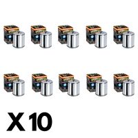 10 Pack Hiflo Chrome Oil Filter for Harley 883 Sportster XL 2012 (W/Nut)