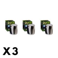 3 Pack Hiflo Chrome Oil Filter for Harley 1450 Dyna Super Glide Sport 88/FXDX 1999-2005