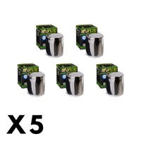 5 Pack Hiflo Chrome Oil Filter for Buell S1 Lightning 1996-1997