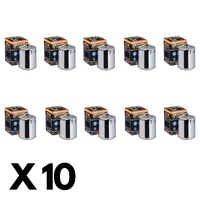 10 Pack Hiflo Chrome Oil Filter for Buell S2 Thunderbolt 1994-1998 (W/Nut)