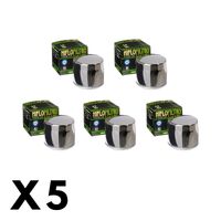 5 Pack Hiflo Chrome Oil Filter for Harley 1000 Sportster XLCH 1970-1978