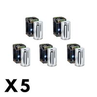 5 Pack Hiflo Chrome Oil Filter for Harley 1340 FXSTS Springer Softail 1997-1999