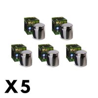 5 Pack Hiflo Chrome Oil Filter for Harley 1130 VRSCDX Night Rod Special 2010