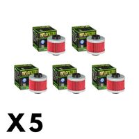 5 Pack Hiflo Oil Filter for Peugeot 125 Jet Force 2003-2006
