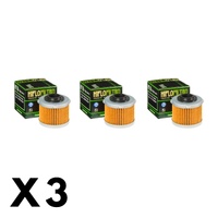 3 Pack Hilfo Filtro Oil Filter HF186