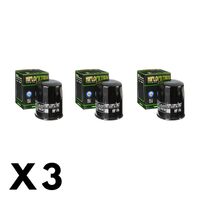 3 Pack Hilfo Filtro Oil Filter HF196
