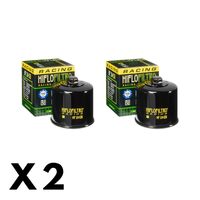 2 Pack Hiflo Oil Filter for Yamaha Viking 700 EPS 3 Seater/YXM700P 2015 (W/Nut)